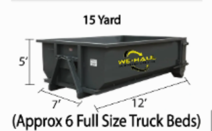15 Yard dumpster